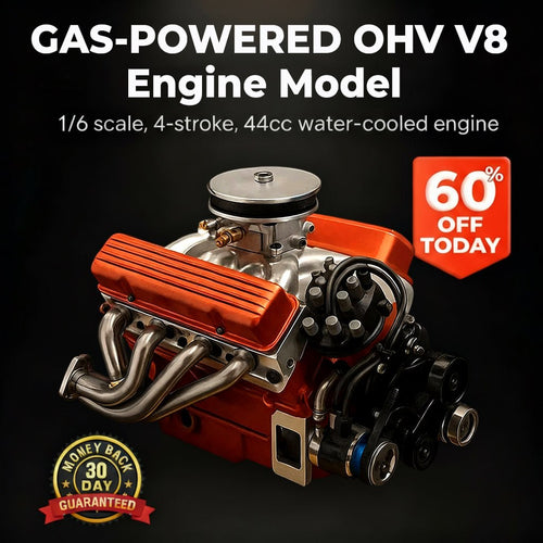 🔥Extra 30% Off 2nd Item!✨️ TLOPA® Gas-Powered OHV V8 Small-Block Engine Model Kit